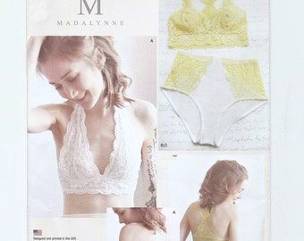 Simplicity Bra and Panties Sewing Pattern 8228, Sizes 32A-42DD