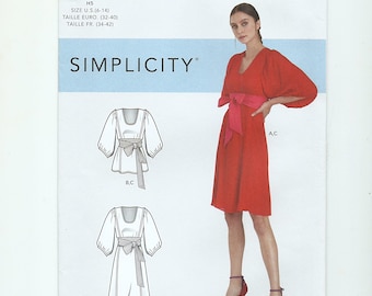 Cynthia Rowley Misses Pullover Dress and Top Sewing Pattern, Simplicity S9098, Sizes 6 to 14, Bust 30 1/2 to 36, Factory Folded, Uncut