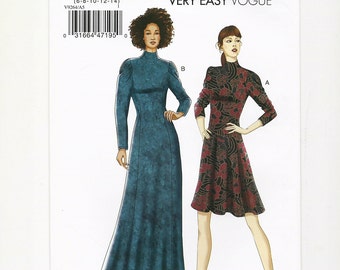 Vogue Dress Very Easy Sewing Pattern, Vogue V9264, Sizes 6 to 14, Bust 30 1/2 to 36 inches, Factory Folded, UNCUT