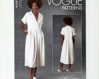 Vogue Dress Sewing Pattern V1777 designed by Rachel Comey, Sizes 16 to 26 Bust 38 to 48, Easy Vogue Pattern, Loose Fitting, Pullover Dress