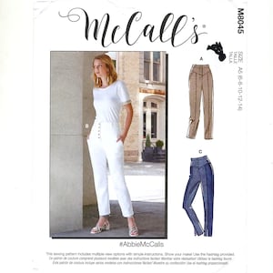 McCall's M8045 Pants Sewing Pattern, Sizes 6-14, Uncut
