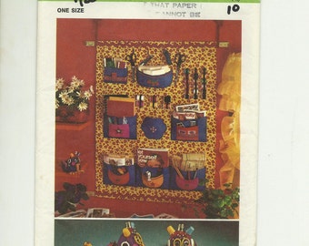 Sewing Room Organizer Sewing Pattern, Vintage 1970's Simplicity 5233, Factory Folded, Uncut