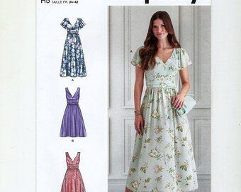 Misses Summer Dress Sewing Pattern, Simplicity S9475, Sizes 6 to 14, Bust 30 1/2 to 36, Factory Folded, Uncut, Dated 2022