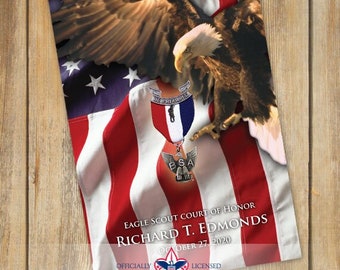 program cover, eagle scout court of honor program cover, Boy Scouts of America program, Court of Honor, BSA, BSA0803