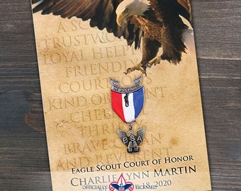 program cover, eagle scout court of honor program cover, Boy Scouts of America program, Court of Honor, BSA, BSA0203