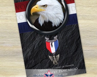 program cover, eagle scout court of honor program cover, Boy Scouts of America program, Court of Honor, BSA, BSA0503