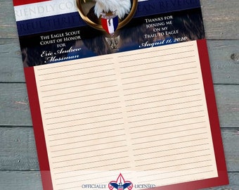 Sign-In Sheet, Eagle Scout Court of Honor, Customized, Court of Honor, BSA, BSA0605