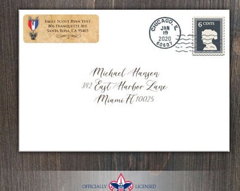 Return Address Labels, Eagle Scout, Customized, Eagle Scout Court of Honor, BSA0208