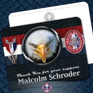 Thank You Cards, Eagle Scout, Customized, Court of Honor, BSA1012