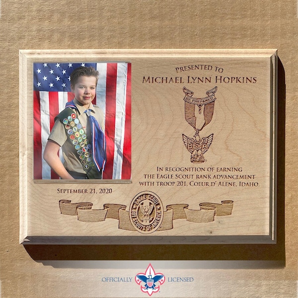 Eagle Scout commemorative plaque, Eagle Scout plaque, BSA1420