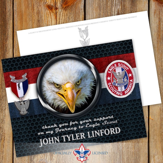 Postcard, Eagle Scout Postcard, Eagle Scout, Customized, Court of Honor, BSA1013