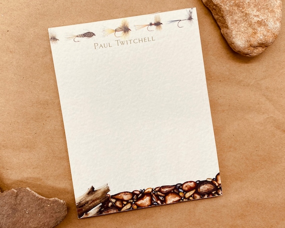 personalized notepad, fly fishing notepad, fly fishing gifts, teacher notepad, personalized teacher gift, teacher appreciation gift, NP114