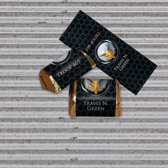 Gratitude Nugget Wrapper, Eagle Scout, Customized, Eagle Scout Court of Honor, BSA1007