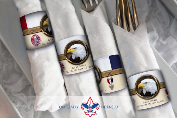 Integrity Napkin Ring, Customized, Eagle Scout Court of Honor, BSA0415