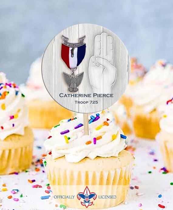ScoutsHonor cupcake toppers, Court of Honor, custom cupcake toppers, BSA0714A