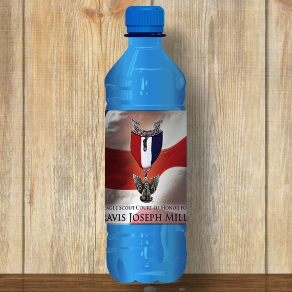 Water Bottle Wrapper, Eagle Court of Honor, Customized, BSA, BSA0806