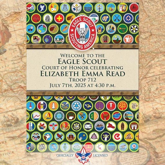 MeritsofScouting Eagle Scout Welcome poster 18"x24" BSA1321B