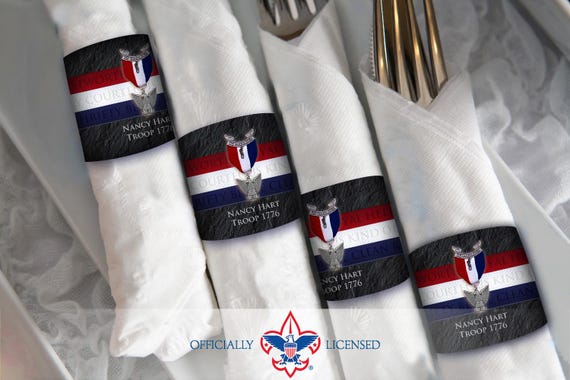 Perseverance Napkin Ring, Customized, Eagle Scout Court of Honor, BSA0515A