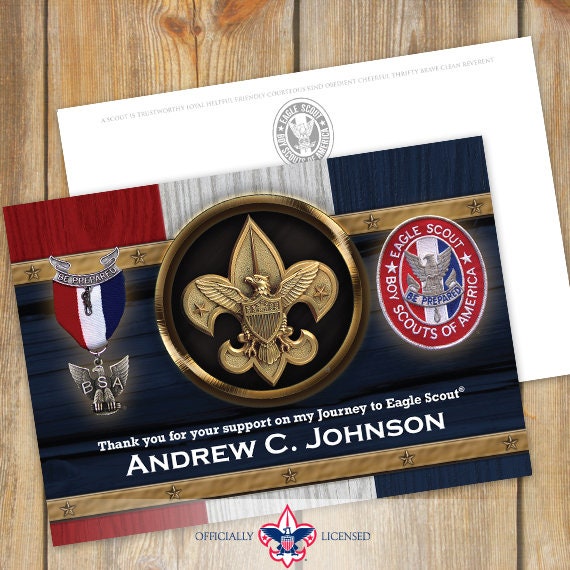 Postcard, Eagle Scout Postcard, Eagle Scout, Customized, Court of Honor, BSA0913