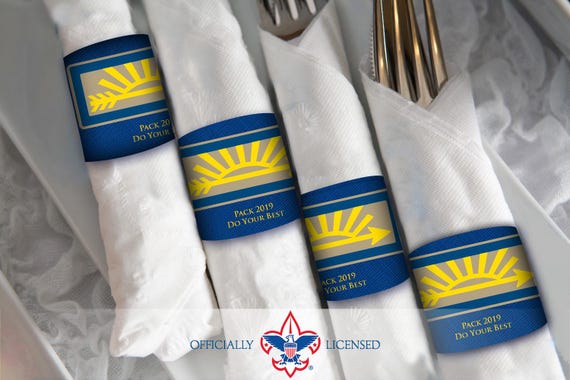 Arrow of Light Napkin Ring, Cub Scout Napkin Ring, Customized, BSA4315B