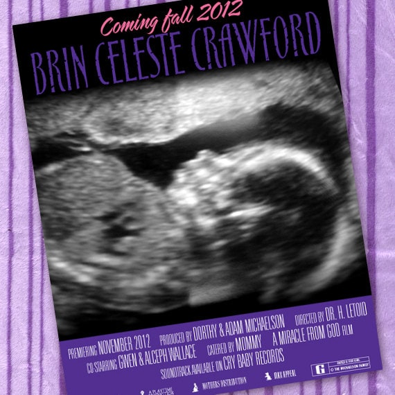 baby shower invitations, baby announcement, movie poster baby shower invitations, movie poster baby announcements, diaper derby, IN159