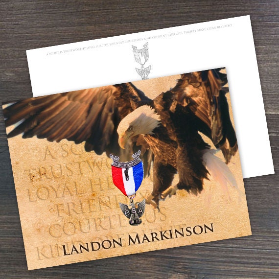 Postcard, Eagle Scout Postcard, Eagle Scout, Customized, Court of Honor, BSA0213