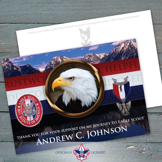 Postcard, Eagle Scout Postcard, Eagle Scout, Customized, Court of Honor, BSA0613