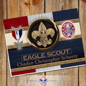 Thank You Cards, Eagle Scout, Customized, Court of Honor, BSA0902B