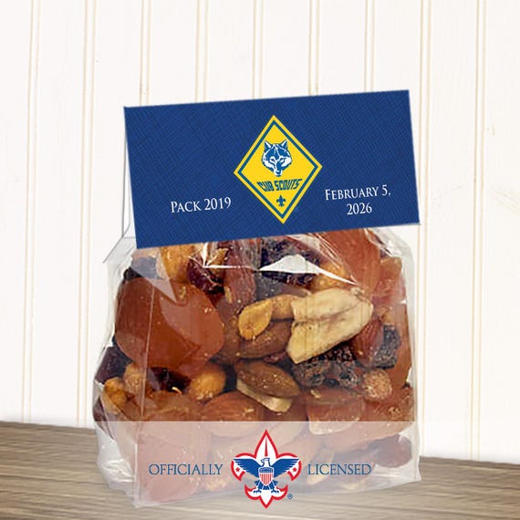 Cub Scout Gift bag topper, Customized, Snack Bucket, BSA5011