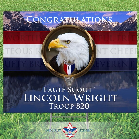 Scout Yard Sign, BSA Yard Sign, Eagle Scout, customized, BSA0623