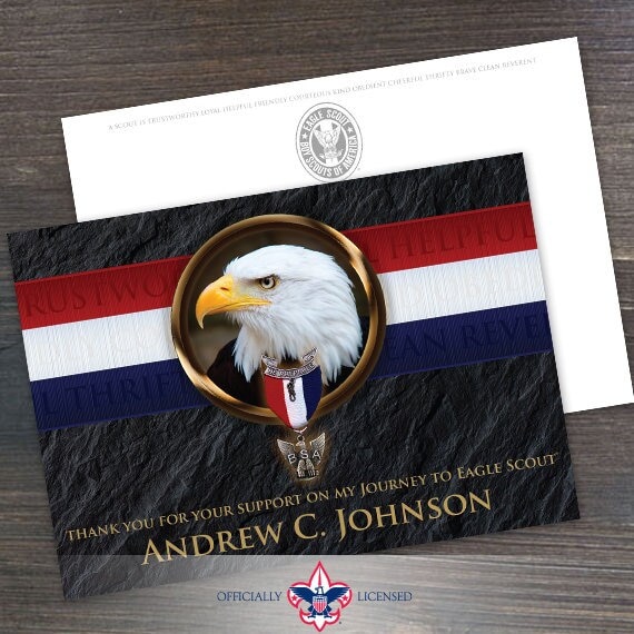 Postcard, Eagle Scout Postcard, Eagle Scout, Customized, Court of Honor, BSA0313