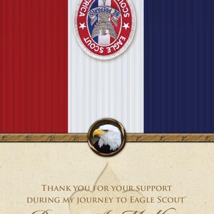 Integrity Thank You Cards, Eagle Scout, Customized, Court of Honor, BSA0402A image 2