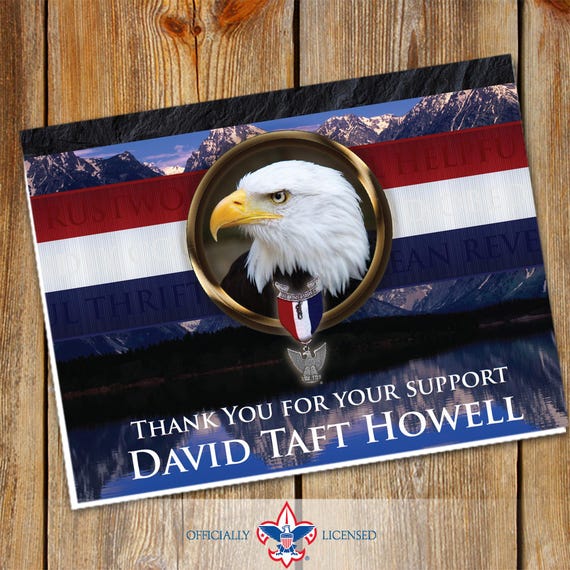 Thank You Cards, Eagle Scout, Customized, Court of Honor, BSA0602