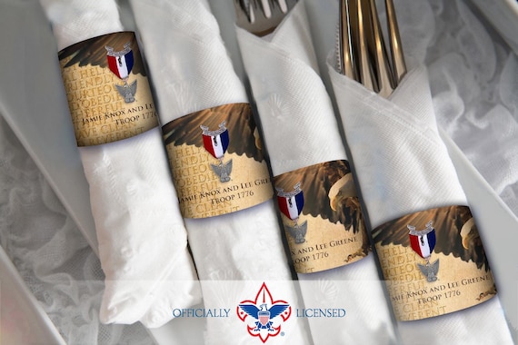 Leadership Napkin Ring, Customized, Eagle Scout Court of Honor, BSA0215