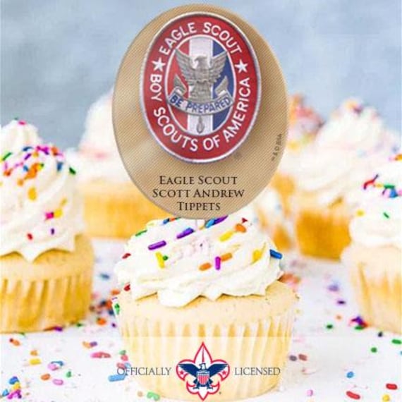 Eagle Patch cupcake toppers, Pack Meeting cupcake toppers, custom cupcake toppers, BSA4126