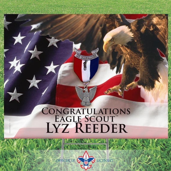 Scout Yard Sign, BSA Yard Sign, Eagle Scout, customized, BSA0823