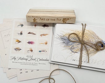 2024 Fly Fishing Desk Calendar and Minnow Notecard Set