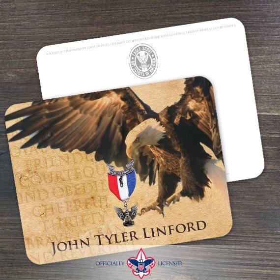 Thank You Cards, Eagle Scout, Customized, Court of Honor, BSA0212