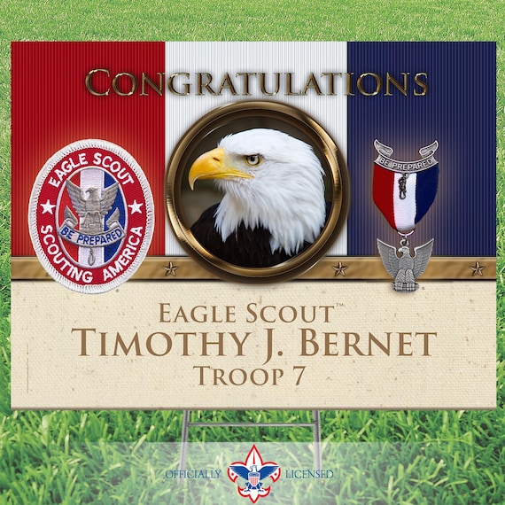 Scout Yard Sign, BSA Yard Sign, Eagle Scout, customized, BSA0423