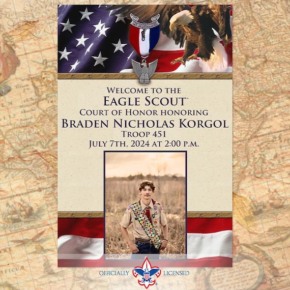 Citizenship Eagle Scout Welcome poster 18"x24" BSA0821A