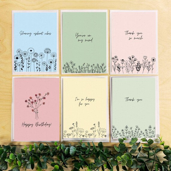 Simple & Thoughtful Kindness Notecards, Heartfelt and Uplifting Cards, Perfect for Spreading Joy and Positivity, Ideal for Any Occasion