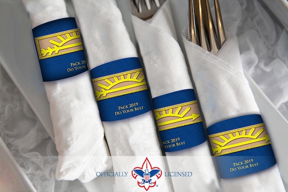 Arrow of Light Napkin Ring, Cub Scout Napkin Ring, Customized, BSA4315A