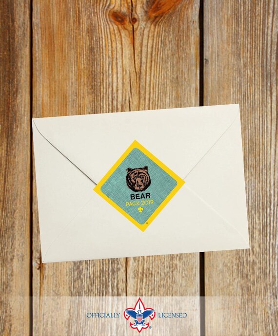 Bear rank stickers, custom Cub Scout stickers, BSA5414