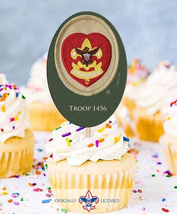 Scout Life Rank cupcake toppers, custom cupcake toppers, BSA3614