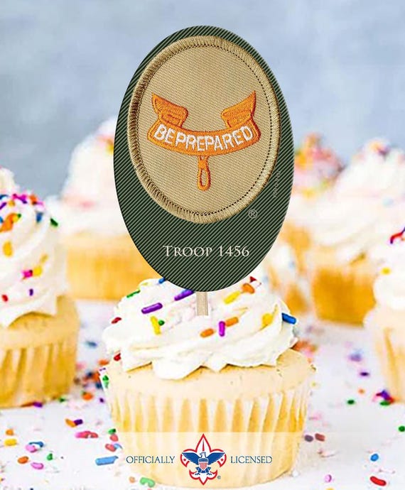 Scout Second Class Rank cupcake toppers, custom cupcake toppers, BSA3314
