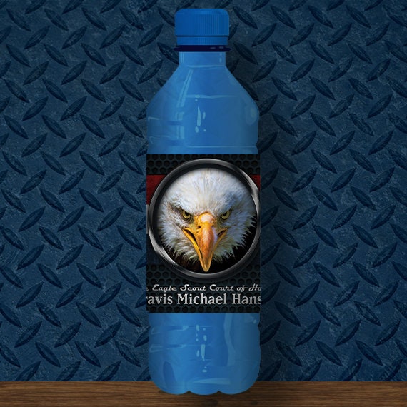 Water Bottle Wrapper, Eagle Court of Honor, Customized, BSA, BSA1006