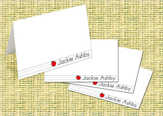 thank you cards, personalized notecards, teacher notecards, teacher appreciation, administrator gift, teacher gift, teacher thank you cards