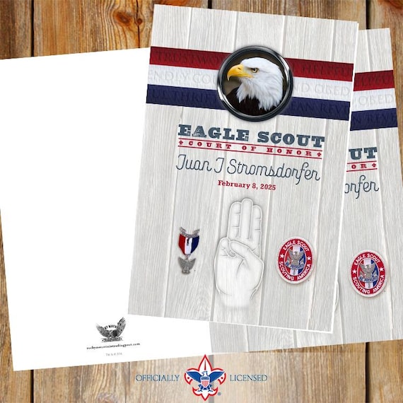 Program cover, Eagle Scout court of honor program cover, Scouting America program, Court of Honor, BSA, BSA0703