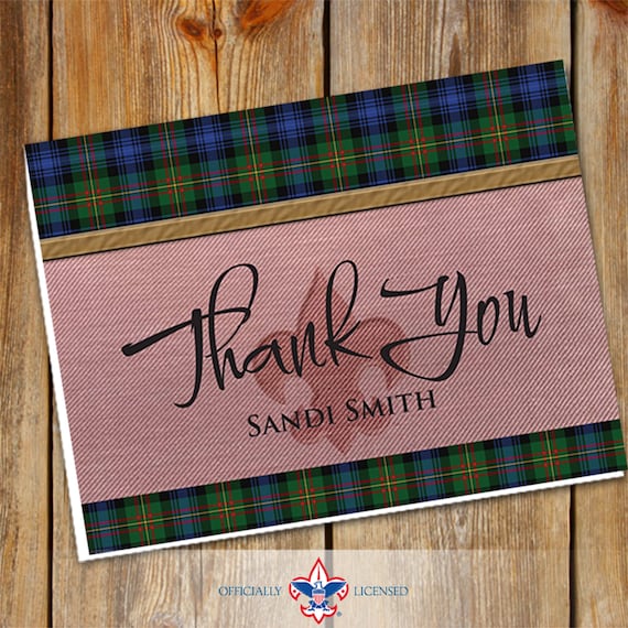 Note Cards, Wood Badge, MacLaren, Customized, BSA2102ax