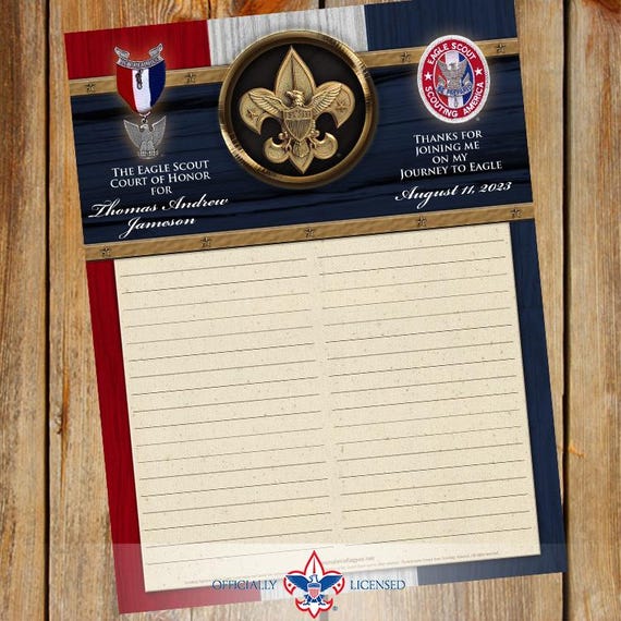 Character Sign-In Sheet, Eagle Scout Court of Honor, Customized, Court of Honor, BSA, BSA0905